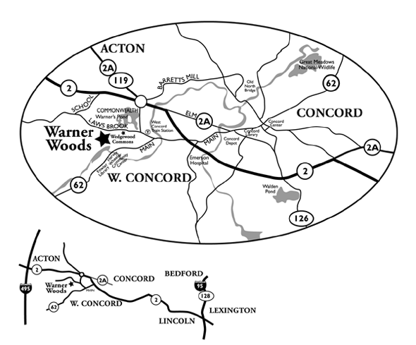 Map of Warner Woods Area
